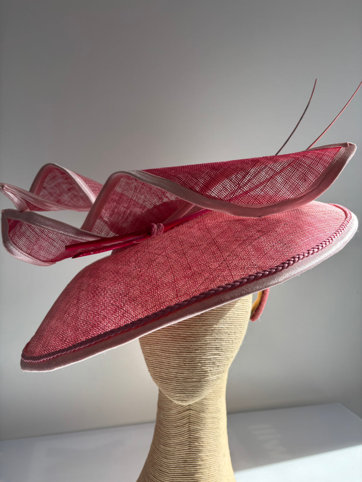 Large Brim Pink Hat