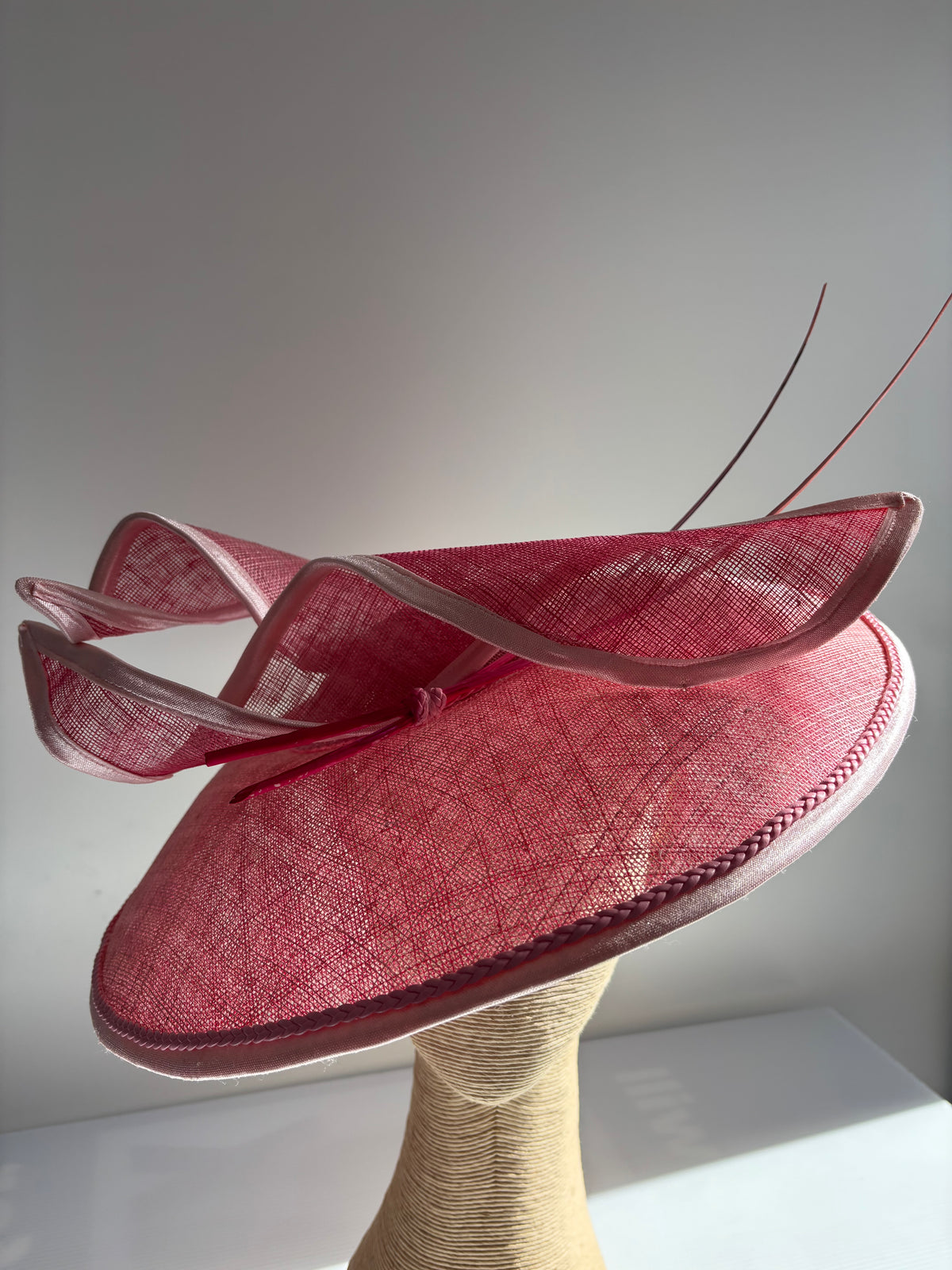 Large Brim Pink Hat