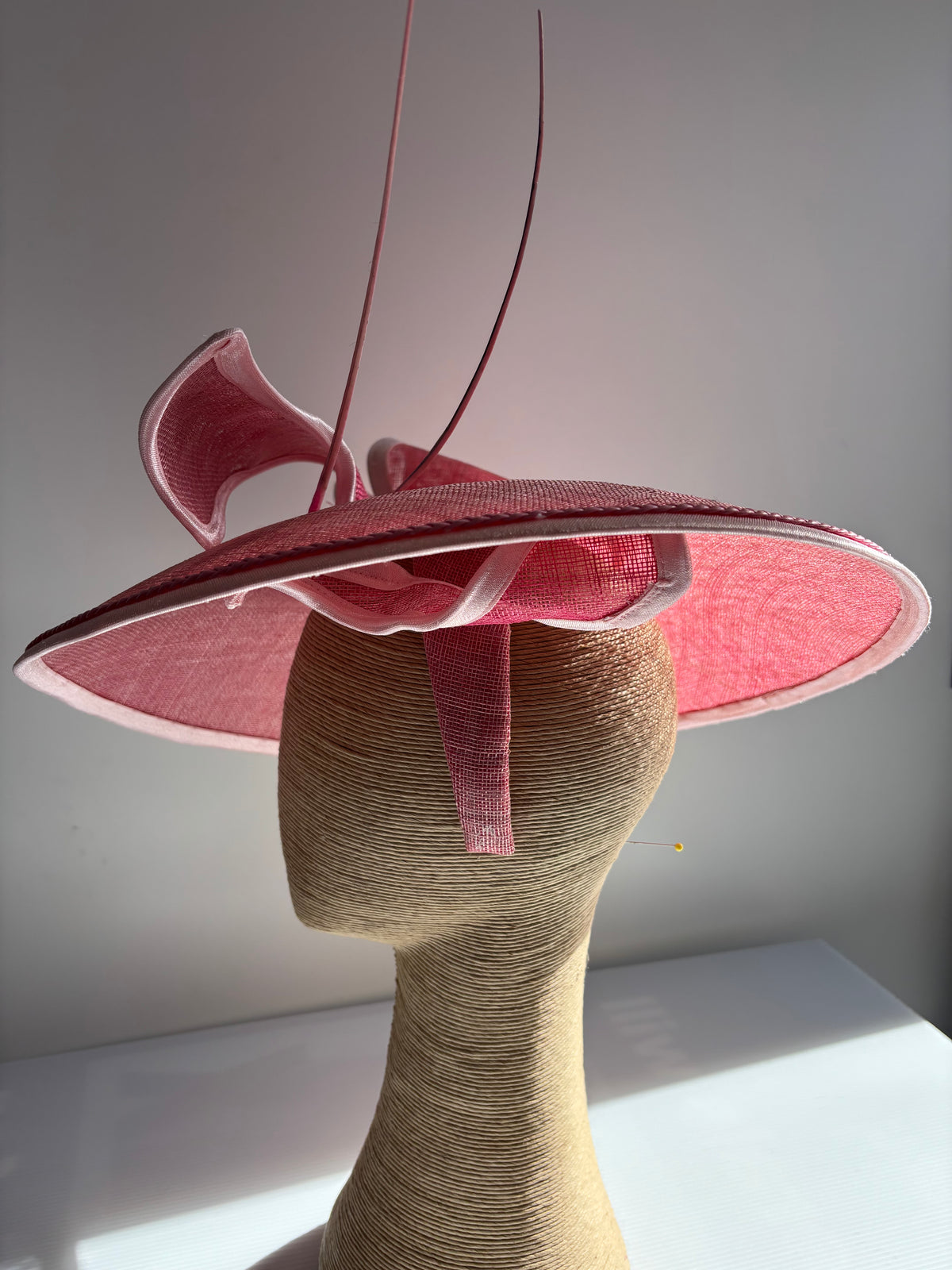 Large Brim Pink Hat