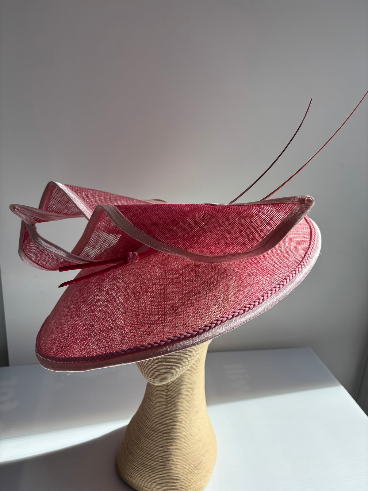 Large Brim Pink Hat